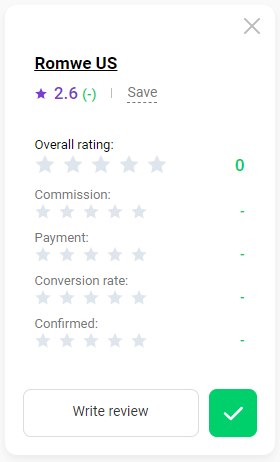 How to rate a program 3